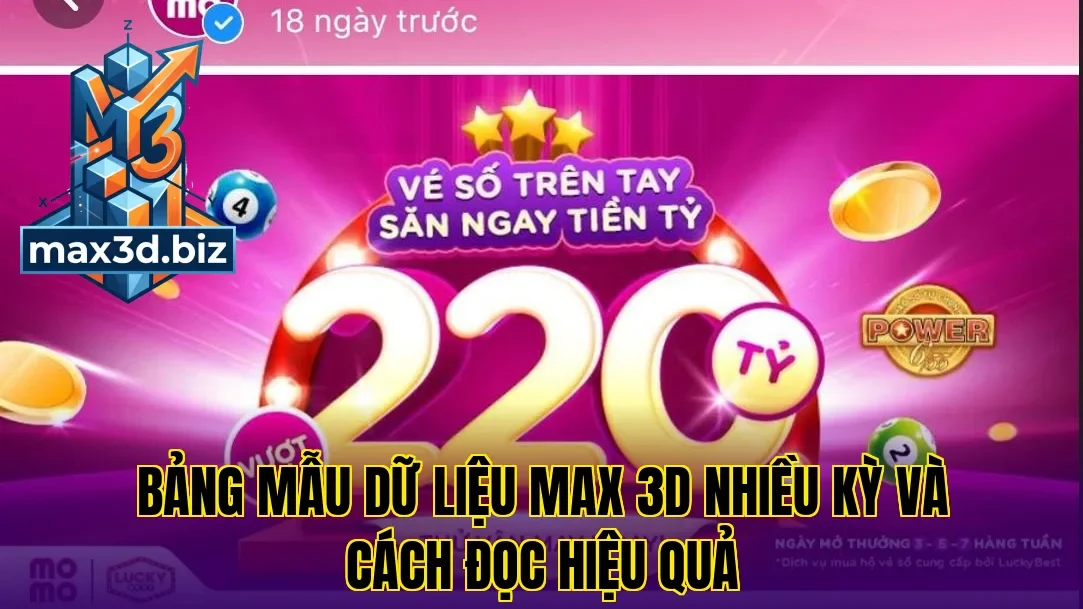 Bảng mẫu dữ liệu max 3d nhiều kỳ và cách đọc hiệu quả