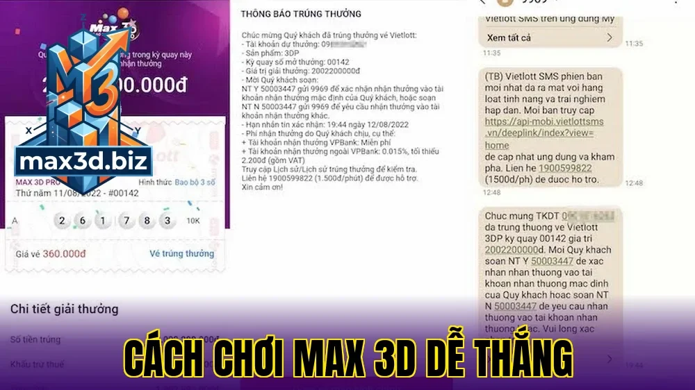 Cách chơi max 3d dễ thắng