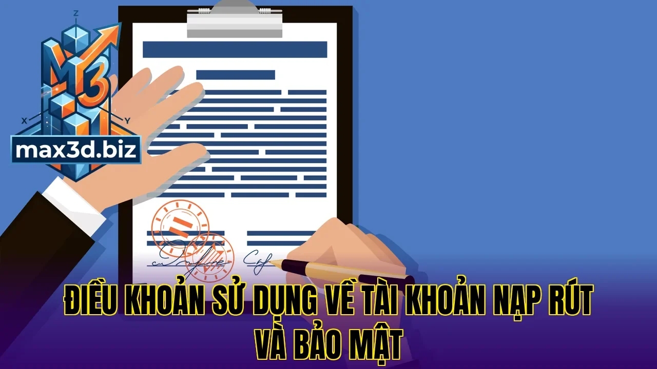 Điều khoản sử dụng về tài khoản nạp rút và bảo mật