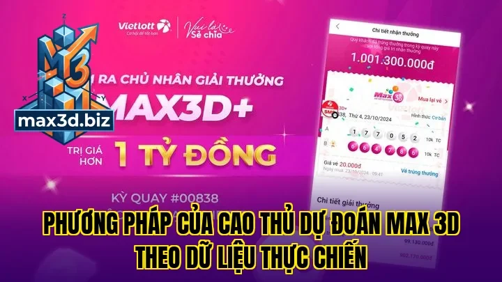 Phương pháp của cao thủ dự đoán max 3d theo dữ liệu thực chiến